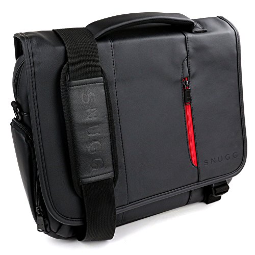 Laptoptasche  Snugg - Schwarze Notebooktasche - Umh  ngetasche f  r Laptops mit einer Bildschirmdiagonale von bis zu 15 6 Zoll