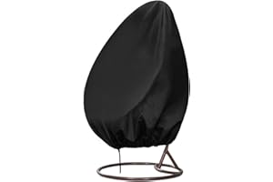 ‎INMUA INMUA Abdeckung für Hängesessel, Hängesessel Schutzhülle Wasserdicht, Winddicht, UV-Beständiges, Schaukelstuhl Abdeckung 420D Oxford Gewebe Schwebesessel Hängestuhl Schutzhülle (190 x115cm)
