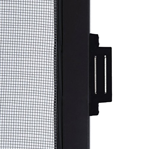 Fliegengitter für Fenster oder Tür – viele Modelle wählbar Alu Rahmen -braun, weiß, 80×120, 90×210, 100×120, 120×140, 120×240, 130×150, Insektenschutz Tür Fenster Alurahmen Fliegenschutz Mückenschutz (Fenster 80 x 120 cm, Weiß) - 6