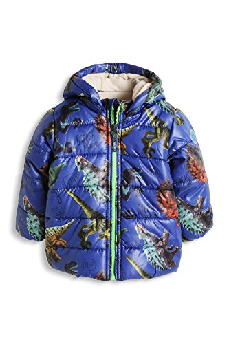 ESPRIT Baby-Boys 095EEBG001 AOP Jacket Animal Print Coat, Bright Blue, 12-18 Months (Manufacturer Size:86)
