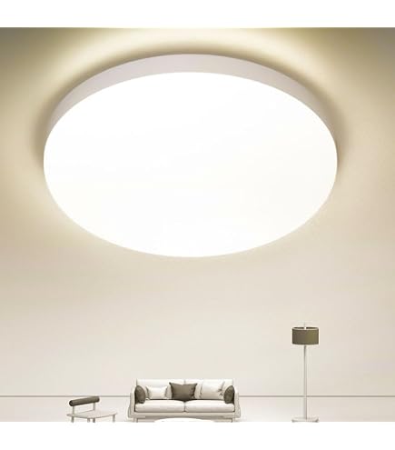 LED Deckenlampe 36W – IP54 Wasserdicht, 6500K, 4500lm, Rahmenloses Design, Superhell, Für Bad, Küche, Wohnzimmer & Keller –