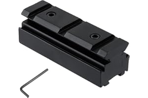 ToopMount Gewehrschiene Taktisches Zielfernrohr Steigschienenbasis Aluminium 11mm auf 20mm Abnehmbare Adapterhalterung für Picatinny/Weaver Rail-Montage