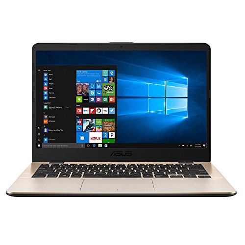 ASUS VivoBook X405UA-BM003T 14-inch Gold Laptop Intel Core i3-7100U 2 4 GHz Processor  4GB RAM  128GB SSD  Full HD Display  1920 x 1080 Resolution   H