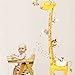 Height Chart wall Sticker Kid's Growth Chart wall decal Measure Wall Sticker Owl, Giraffe, Lion and Monkey Tree Vinyl Posters Removable for nursery Deoration (Giraffe)
