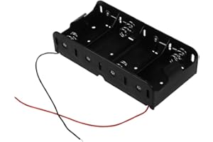 Smallterm Spring Clip Black 4 x 1.5V D Size Battery Batteries Holder Case