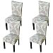 Produktbild Yosmy universell 4 Stück Stuhlhussen, Polyester Elastisch Stretch Stuhlüberzug waschbar Esszimmer Sitz Stuhl Abdeckungen Protectors (Type A, 4er Set)
