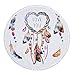 Produktbild BBQBQ Stranddecke Strandtuch Picknickdecke Campingdecke Wand Hängend Sonnenschutz Schal,Rund bedrucktes Strandtuch Dream Catcher Style Mikrofaser Style 5 540 g Handtuch
