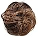 PRETTYSHOP Scrunchy Scrunchie Bun Up Do Hair Piece Hair Ribbon Ponytail Extensions Wavy Curly or Messy various/diverse colours (brown mix #30H26)