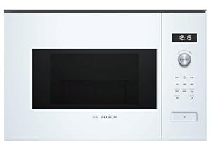 Bosch Serie 6 BFL524MW0 Intégré - Micro-ondes (Intégré, Micro-ondes grill, 20 L, 800 W, Rotatif, Tactil, Blanc)