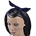 Velvet Wire Headband Hair Band Vintage Retro Bendy Wrap (Navy)