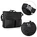 Zicac 33cm*8.9cm*22.9cm Waterproof Oxford Multi Function Insulated Cargo Baby Cooler Bottle Holder Bin Bag Diaper Bag Hanging Pouch Pockets Pram Pallet Pushchair Buggies Stroller Caddy Handlebar Organizer Storage Bag (Black)