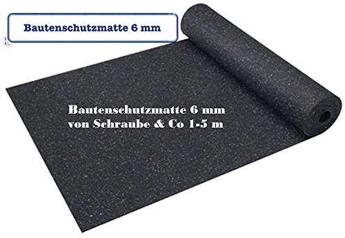 Bautenschutzmatte 6 mm von 1-5 m Länge auswählen (5mx1,25 m)