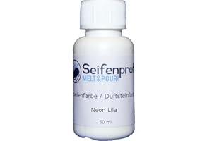 ‎SEIFENPROFIS Seifenprofis 50 ml Seifenfarbe (Pigment Lila) Badebomben 100% vegan biologisch Farbe zur Seifenherstellung Normal- oder Pigmentbasis