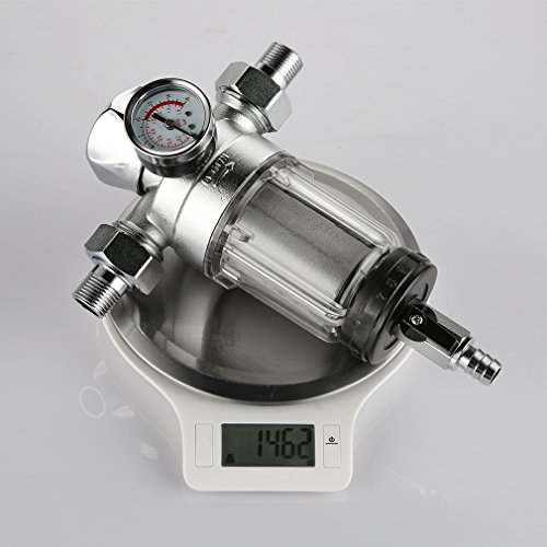 WHOOSE® Rückspül-Funktion-Vorfilter Wasserfilter und 3/4 Rückspülfilter, 304 Edelstahl Sieb，Filtergenauigkeit von bis zu 40-60 Mikron - 9