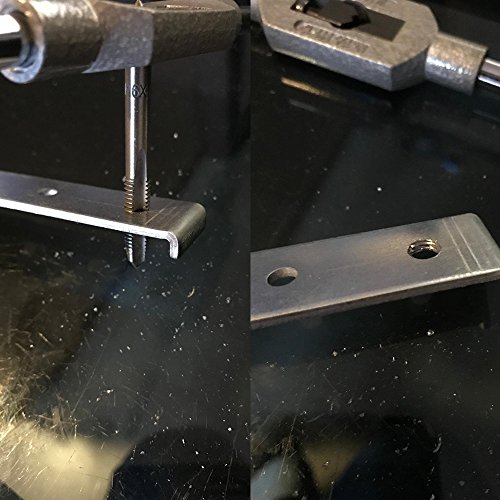 JTENG 5 teilig HSS Gewindebohrer Set Handgewindebohrer Satz Schälanschnitt Metrisch Bohrer Schraube Senker Werkzeuge Bohrer-Bit Set Handschraube Gewinde metrischer Stecker M3-M8 - 6