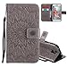 Produktbild Für Samsung Galaxy S5 Mini PU Leder Wallet Brieftasche Schutzhülle,Galaxy S5 Mini Hülle Flip Case,Galaxy S5 Mini Hülle Für Mädchen,Galaxy S5 Mini Leder Hülle,Galaxy S5 Mini Glitzer Hülle,EMAXELERS Galaxy S5 Mini Blumen Flower Sunflower Hülle,Galaxy S5 Mini Bookstyle Folio Wallet Cover Ledertasche Schutzhülle Case Tasche mit Standfunktion und Karte Halter Lederhülle für Samsung Galaxy S5 Mini,Gray Left and Right Sunflower