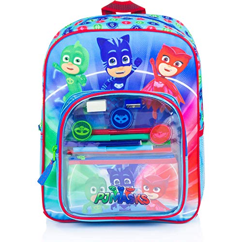Sac à dos LES PYJAMASQUES sac complet avec fournitures scolaire sac PJ MASKS 2018