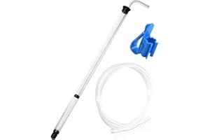 CUCUFA Auto Siphon, Pompe intégrée de Pompe en Bouteille de Baguette de Baguette Auto-Siphon, 14 Canne à cale de Siphon Automatique avec Tube et serrer l'hydromel Transparent pour la bière