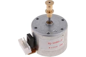 geneic EG530SD-3F DC5-12V 3 velocidades 33/45/78 RPM Motor ajustable de metal con funda de cobre para tocadiscos