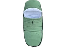 Brogtorl Saco para los pies Universal para Cochecito, Compatible con Babyzen YOYO/YOYO2, Stokke YOYO3 y Bugaboo, Tela a Prueba de Viento y frío, fácil de Limpiar (Verde)