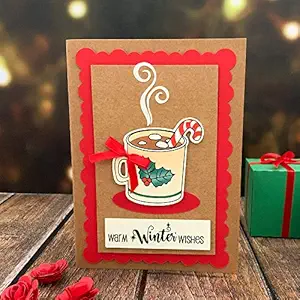 Crack of Dawn Crafts Krafty Christmas Cards Pack of 5 (Warm Wishes)