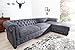 Produktbild Casa Padrino Chesterfield Ecksofa in Antikgrau - Wohnzimmer Möbel - Couch