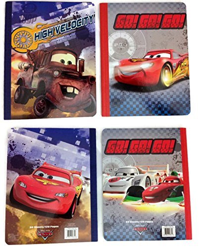 Preisvergleich Produktbild Disney Cars Composition Notebook Set - by Disney Cars School Supplies