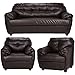 FabHomeDecor Rosabelle Five Seater Sofa Set 3-1-1 (Brown) RS.32132.00