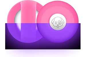 PKQTOP Pet Collar Holder for Airtag, Silicone Dog Collar Cover Compatible with Apple Airtag GPS Tracker, Waterproof Case for Cat Collar