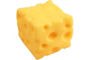 Squeeze Cheese Toy, Soft and Safe Material, 1 Piece, Soft Novelty Toy, Cheese Cubes Squishy Toys, Portable and Lightweight, for Kids Adults School Students