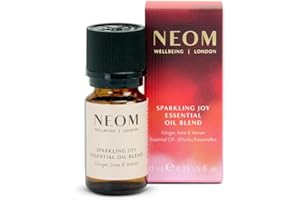 NEOM Sparkling Joy Essential Oil Blend, 10ml I Pure Essential Oils Including Ginger, Lime and vetiver I 100% Natural I Invigorate The Senses
