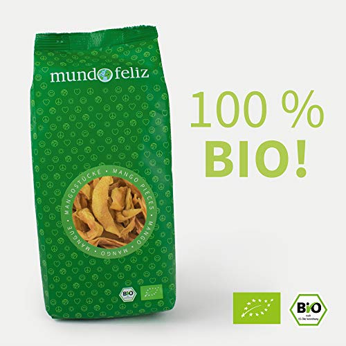 Mundo Feliz - Organic Dried Mango Stripes 3 x 200 g