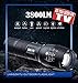 Produktbild As Seen On TV Leistungsstarke 10000LM CREE T6 LED-Taschenlampe, 5 Modi, zoombar, wasserdichte Taschenlampe für Outdoor-Sport, Camping und Wandern