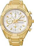 Seiko Damen-Armbanduhr Velatura Chronograph Quarz Edelstahl SNDW56P1