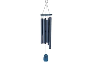 Woodstock Chimes Provenza Carrillón para Jardín - 8 Tubos Afinados Color Azul - La Gnossienne d'Éric Satie
