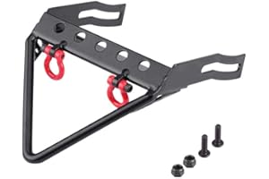 Dilwe Pare-Chocs Avant en Acier pour RC Crawler télécommandée Axial SCX10 1/10 Voiture rc(Cuspidal)