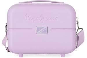 Pepe Jeans Accent Neceser Adaptable con Bandolera Morado 29x21x15 cms Rígido ABS 9,14L 0,84 kgs