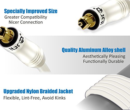 IBRA® PEARL Optisches Toslink Digital – Kabel (3Meter) - 2