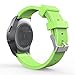 Price comparison product image Gear S2 Classic Watch Band, MoKo Soft Silicone Replacement Sport Band for Samsung Gear S2 Classic SM-R732 / R735 / Moto 360 2nd (Men's 42mm 2015) & Ticwatch 2, GREEN (NOT FIT Gear S2 & Fit2)