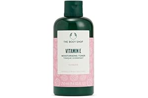 The Body Shop Vitamin E Moisturising Toner (1x 250ml), Lightweight Hydrating Toner for All Skin Types, Cleanses Without Stripping, with Vitamin E & Raspberry Seed Oil, Dermatologically Tested
