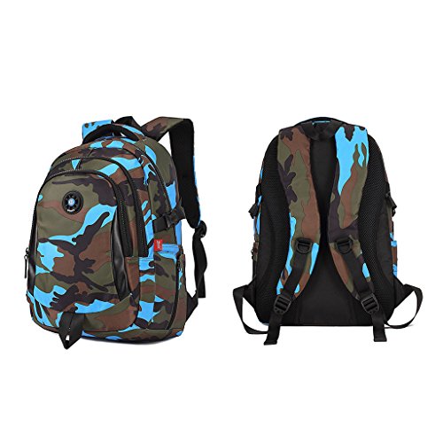 Garçons Imperméable Sac à Dos Enfant Camouflage Sac d'école GudeHome