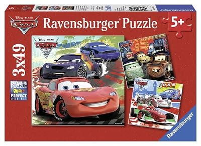 Ravensburger - 09281 - Puzzle Enfant Classique - Cars 2 - 3 x 49 Pièces