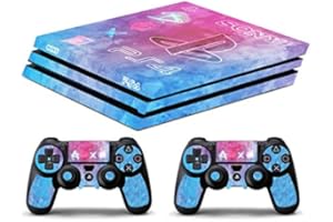 GAMESMONKEY Skin Kompatibel für Ps4 PRO - Wasserfarbe - Limited Edition Decal Cover Schutzhüllen Faceplates Playstation 4 Sony Bundle - Vinyl POLIERTEN
