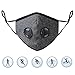 Produktbild Anti Verschmutzung Sport Maske mit Filter Staubdicht Anti Smog Outdoor Ausreit Radfahren Schulung Motorrad Face Maske Unisex(maske + 2 Filter + 2 ventile)
