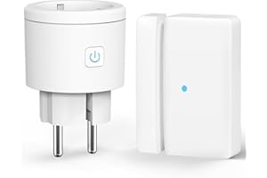 Funk Abluftsteuerung Dunstabzugshaube, ASOFTY Fensterkontaktschalter mit 3600W/16A Funksteckdose und Magnetischer Kontaktschalter, für Dunstabzugshaube, Offene Feuerstelle, Kaminen