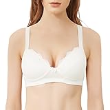 VANEVER Women's Cotton Bra Padded Non Wired Bra, 34B~44DD, Maternity Bra, Full Coverage Wireless Bra