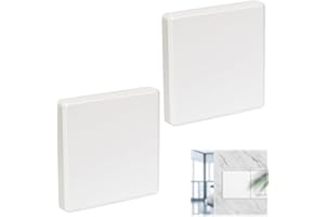 BOSULAI Tapa Ciega Enchufe Cables pared, 2Pcs 86 * 86 mm Tapa para Cuadro Registro Electrico de Contador de Luz, Adecuado para Enchufes o Interruptores no Utilizados, Color Blanco