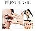 CINEEN 24 Pcs French Manicure Nail Stickers Nail Tips Smile Line Guide Stickers Nail Art Line Guide Stickers Tips Makeup...