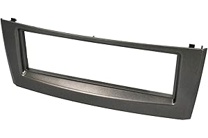Audioproject A376 – Mascherina autoradio 1 DIN compatibile con Fiat Grande Punto tipo 199 anno di costruzione 2005-2009 Linea 2007-2012 telaio da incasso auto radio mascherina grigio