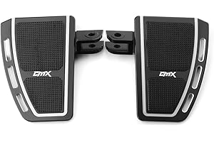 Velospeed Compatible With Hon.da Rebel CMX 1100 2021 2022 2023 Motorcycle Wide Footpeg Front Rider Footboards Enlarger Foot Pegs Rest Pedals cmx 1100 Accessories (silver)